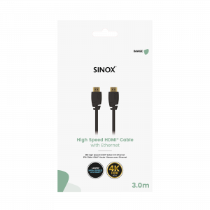 Sinox HDMI™ kabel 4K60Hz+E. 3m. Sort, SOE03063 - Image 2